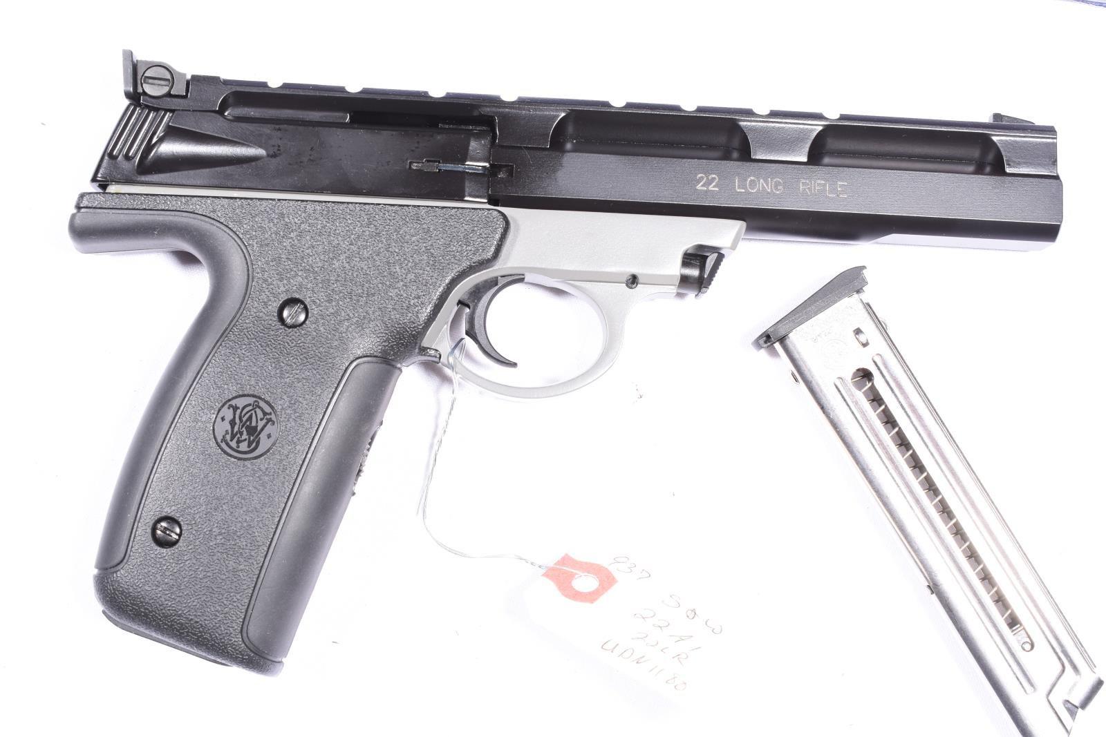 SMITH WESSON 22A-1 22LR PISTOL, SN UDN1180, USED, WITH BOX, 2 MAGAZINES, B33-P11