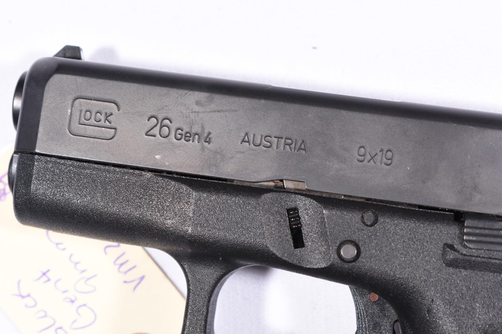 GLOCK 26 GEN 4, SN VMZ338
