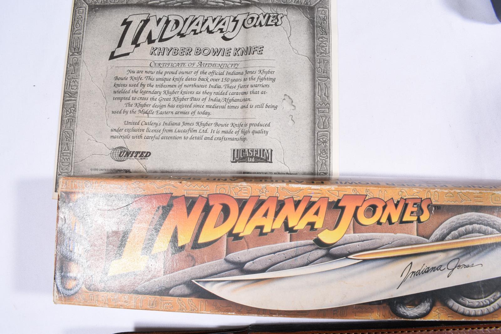 INDIANA JONES BOWIE KNIFE WITH SHEATH IN BOX