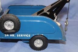 BUDDY L 24 HOUR SERVICE WRECKER, 15.5 IN LONG