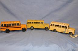 3 SCHOOL BUSES 1 MARKED HUBLEY & 2 UNKNOWN
