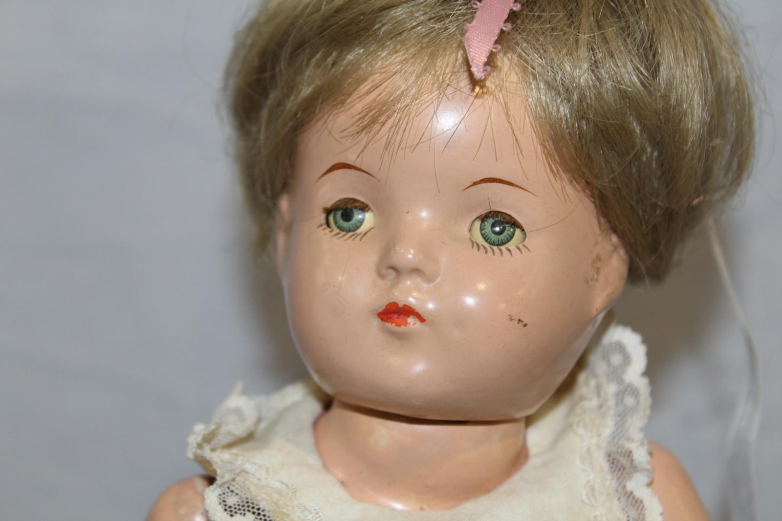 APPROX 13 IN DOLL NO MARKINGS NEED RESTRINGING
