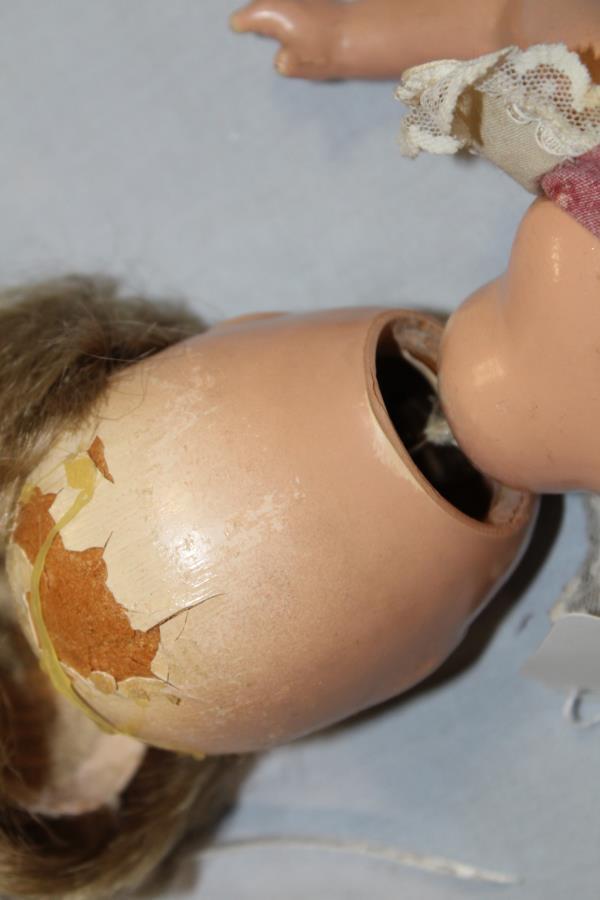 APPROX 13 IN DOLL NO MARKINGS NEED RESTRINGING