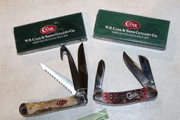 CASE SOWBELLY CRANBERRY & HTR TRAPPER STAG
