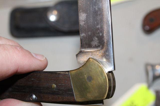 BUCK 112 2 DOT KNIFE W/ SHEATH