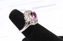 GARNET STATEMENT RING