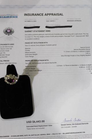 GARNET STATEMENT RING