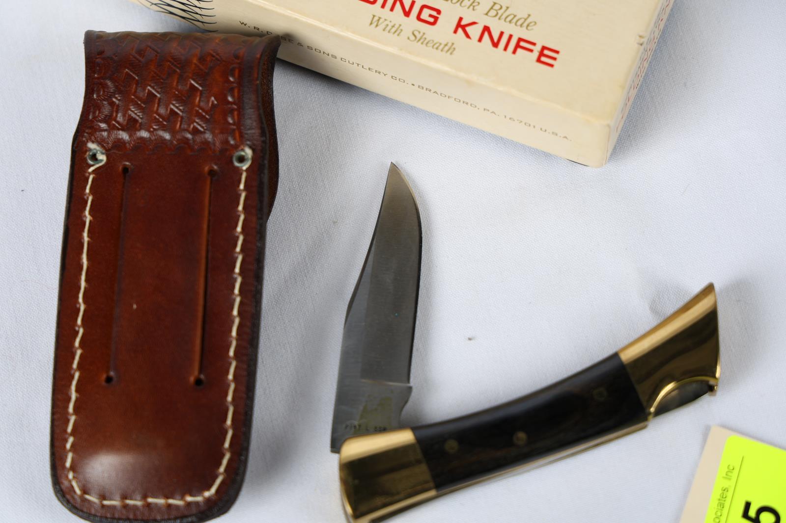 CASE FOLDING SHARK TOOTH KNIFE W/BOX