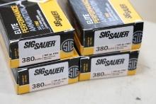 APPROX 250 ROUNDS SIG SAUER 380 AUTO
