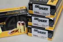 APPROX 250 ROUNDS SIG SAUER 380 AUTO