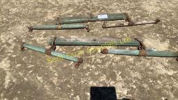 2 X ANTIQUE HORSE TO WAGON HITCHES, DOUBLE TREE