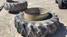 2 X 20.8  38 T RAIL FIRESTONE DUAL TIRES