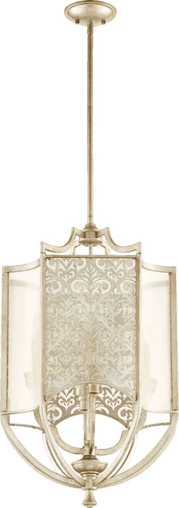 Quorum 4 light entry chandelier 6975-4-60