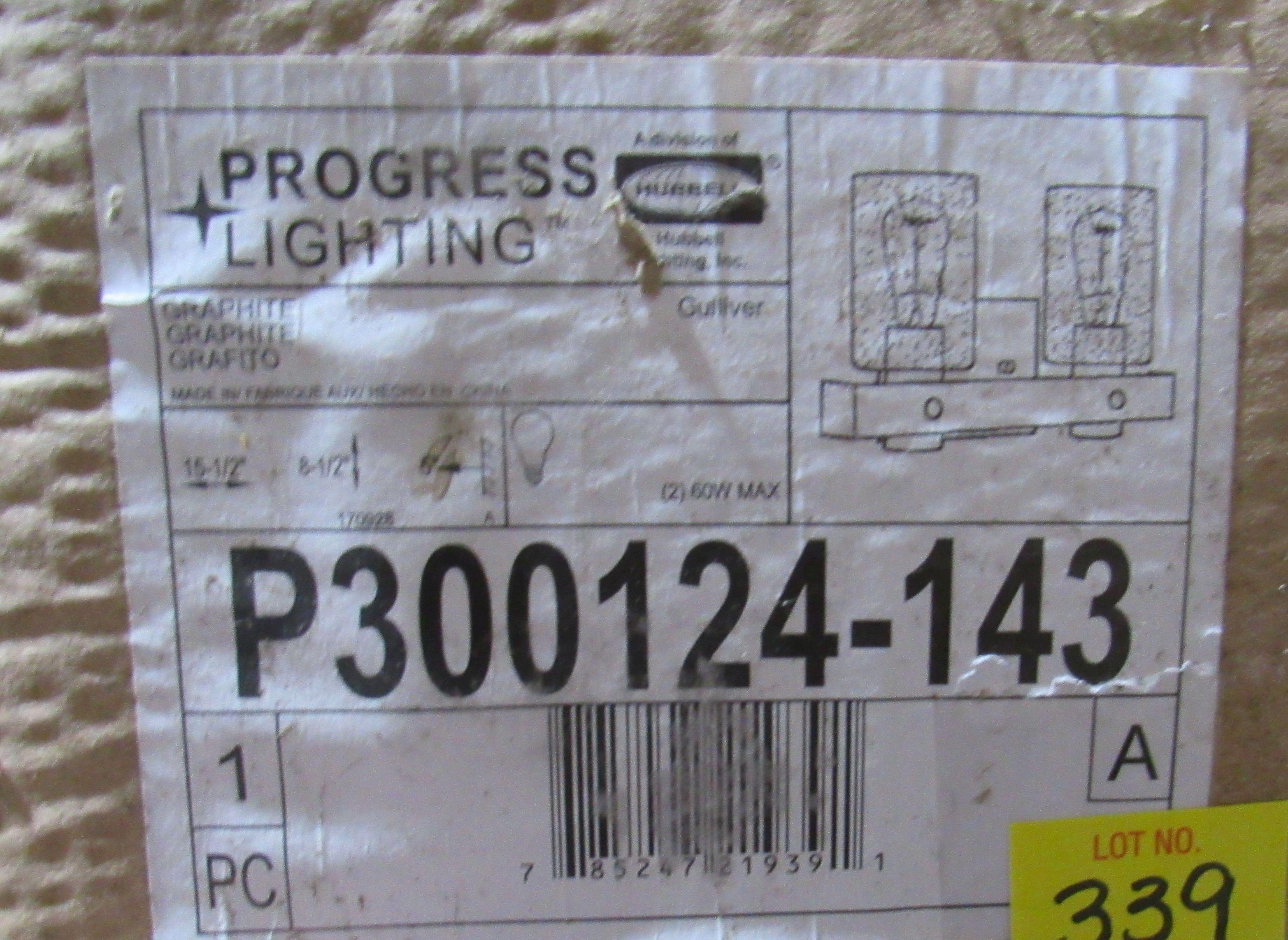 Progress Lighting 2-light vanity #P300124-143, Finish: Graphite