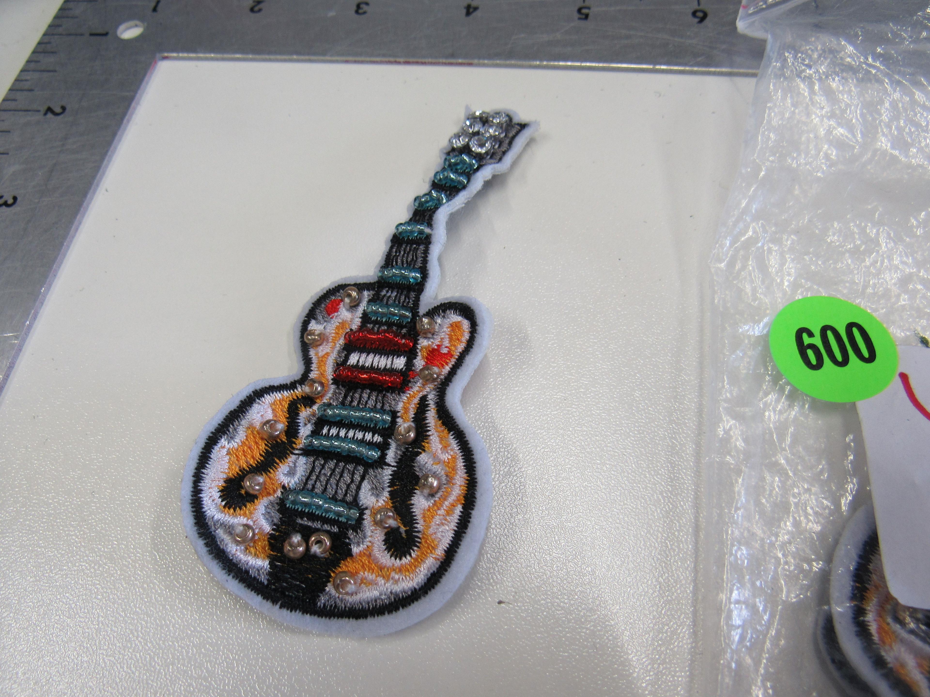 4inch sequin guitar patch