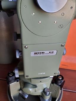 Wild Theodolite with leveling base for precision leveling