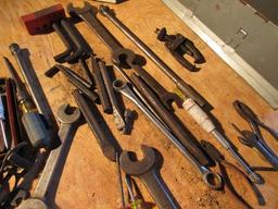 tool box of pullers, hammers, punches
