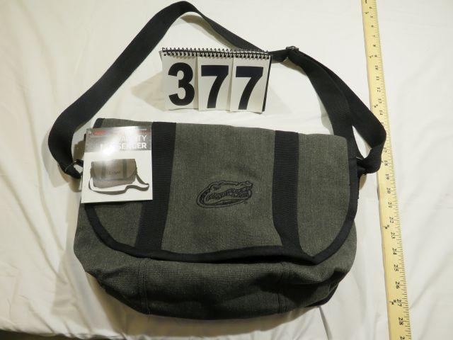 Black/Grey Gator messenger bag