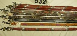 Assorted belts (1)size 28, (3) size 32, (3) size 34, (1) size 42, (1) size 44