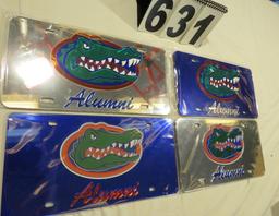 University of Florida Assorted Acrylic License Plates, Florida Gators Alumni Assortment,