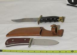 Muela Molibdeno Vanadio wooden handled knife with sheath