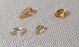 Citrine Yellow Teardrop Faceted 12.00cts