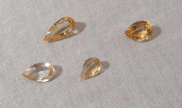 Citrine Yellow Teardrop Faceted 12.00cts