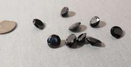Cubic zirconia Black Oval 10mm x 12mm