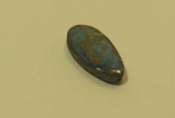 Opal, boulder Turquoise Oval Cabochon