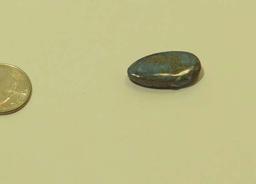 Opal, boulder Turquoise Oval Cabochon