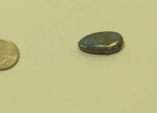Opal, boulder Turquoise Oval Cabochon