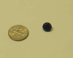 Sapphire, Lab grown Blue Round Faceted