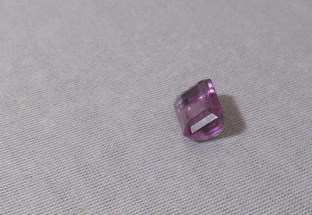 Amethyst Purple Emerald cut Faceted