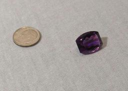 Amethyst Square end cushion Faceted 16.27mm x 12.82mm 11.28cts