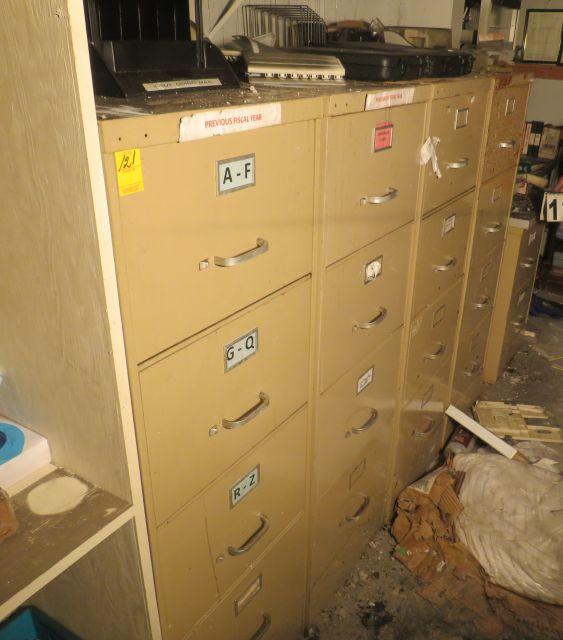 Letter size 4 drawer file cabinets