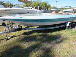 1989 Eagle by Sebold I/O runabout with trailer