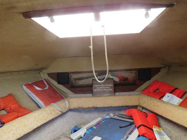 1981 25' SeaRay cabin cruiser with Mercruiser Bravo I/O and trailer