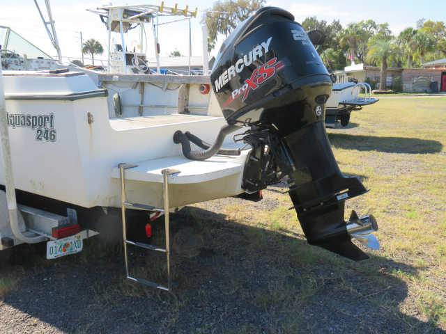 Aquasport 246 center console with trailer and Merc 250