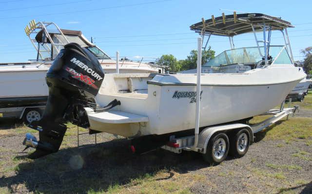 Aquasport 246 center console with trailer and Merc 250