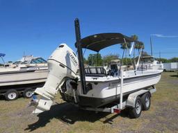 2002 Refurbished Carolina Skiff 150 Suzuki and trailer