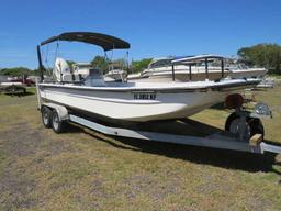 2002 Refurbished Carolina Skiff 150 Suzuki and trailer