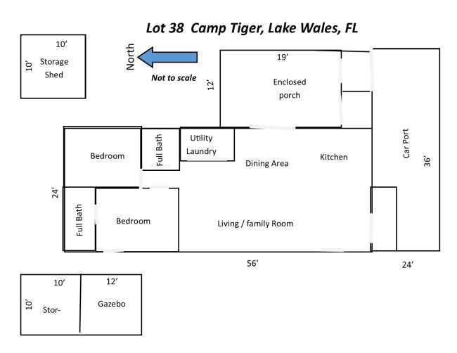 2 bedroom 2 bath remodeled 1970 mobile home with roof over