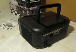 Studebaker portable CD boom box also am fm radio, cassette player recorder (open box)