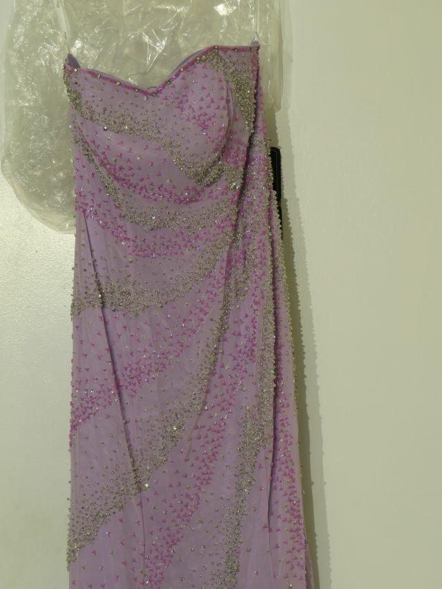 new Riva Designs Lilac & Sliver Prom Dress (Size 6)