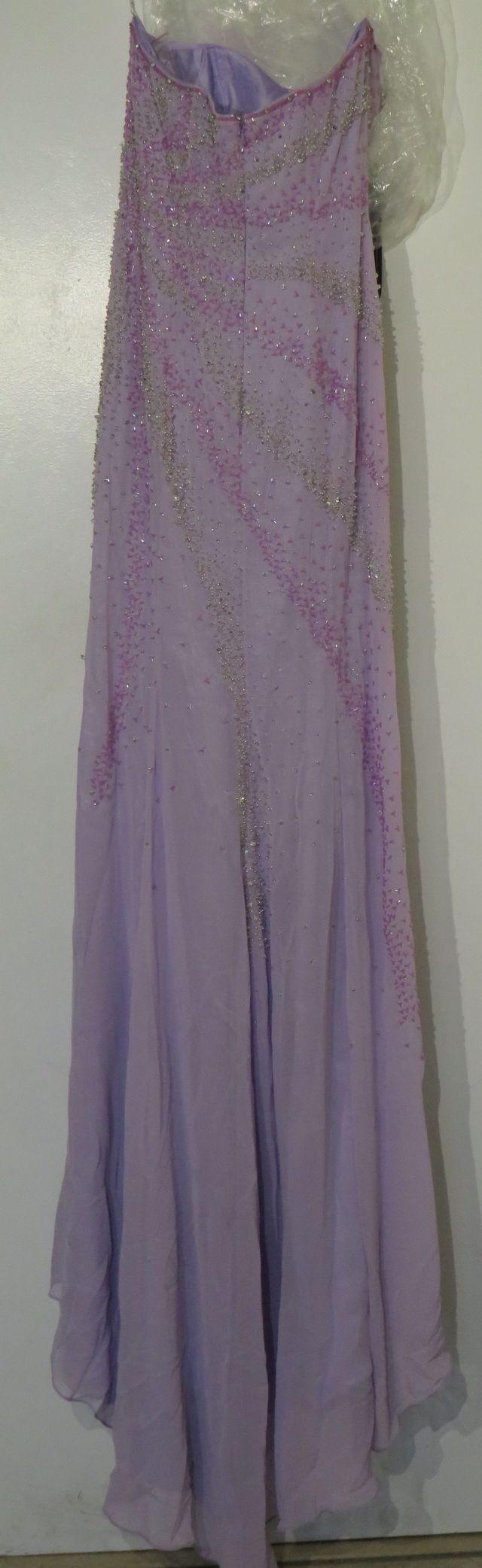 new Riva Designs Lilac & Sliver Prom Dress (Size 6)