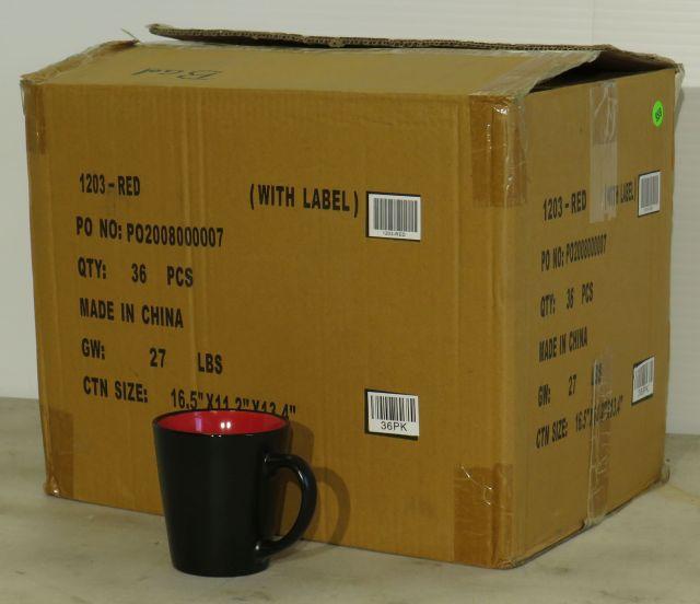 CIB Coffee Mugs (Black outside and Red inside)