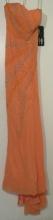 new Riva Designs Coral Strapless Prom Dress (Size 6)
