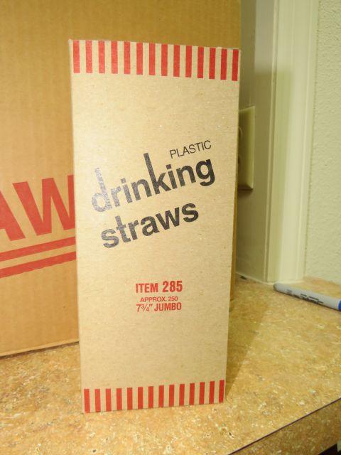 Jumbo Drinking Straws,Boxes of 250 Straws