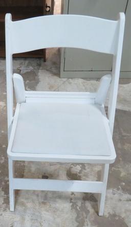 White Plastic Folding Chair