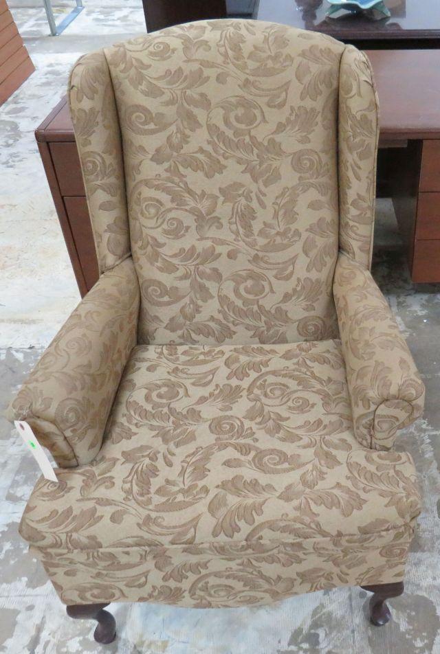 Gold Winged Arm Chair